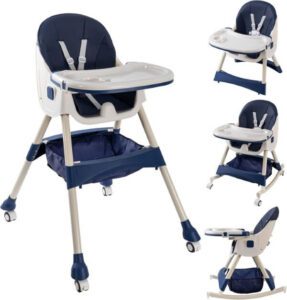 Glooob Baby High Chair Folding Recline Feeding Seat Height Adjustable Child Feeding Chair - افضل كرسي اطفال