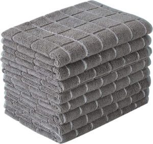 HYER KITCHEN Microfiber Dish Towels Soft Super Absorbent and Lint Free Towels - افضل مناشف للمطبخ