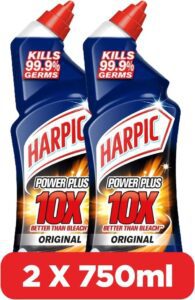 Harpic Original Power Plus 10X Most Powerful Toilet Cleaner 750ml Pack of 2 - اقوى منظف مراحيض