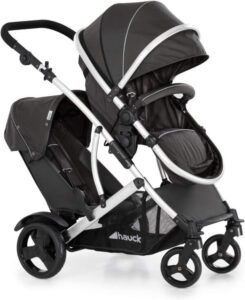 Hauck Duett 2 Double Pushchair Black - Baby & Toddler Tandem - افضل نوع عربة اطفال