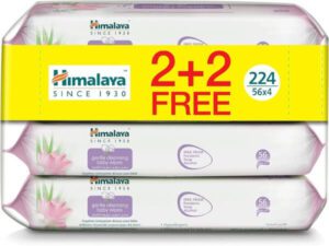 Himalaya Since 1930 Gentle Cleansing Baby Wipes Alcohol & Paraben Free For Sensitive Skin - 224 Wipes - افضل نوع مناديل مبلله للاطفال