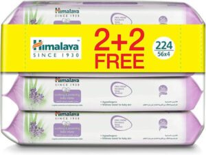 Himalaya Soothing & Protecting Baby Wipes Alcohol & Paraben Free for Sensitive Skin - 224 Wipes - افضل نوع مناديل مبلله للاطفال