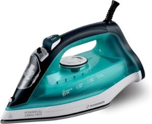 Hommer Steam Iron Green Ceramic Sole Plate Hsa203-04