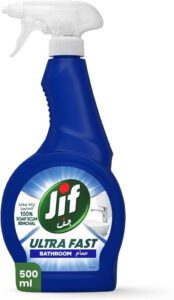 JIF Ultra Fast Cleaner Spray for Bathroom 100% soap & limescale removal 500ml