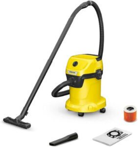 Karcher WD3 V Wet Dry Vacuum Cleaner 17 Liters 1000W - افضل مكنسه للجاف والرطب