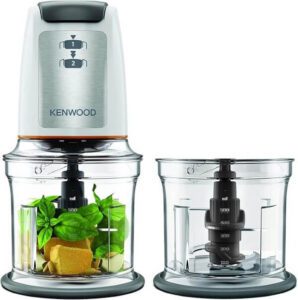 Kenwood Chopper 500W 0.5L 2 Speeds 2 Bowls CHP61.200WH - افضل فرامة بصل