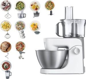 Kenwood Khh326 Multione Kitchen Machine Silver Stainless Steel - افضل نوع عجانة كينوود