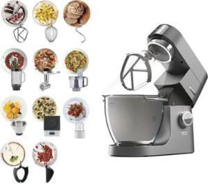Kenwood Kitchen Machine 1700W 6.7L Stainless Steel Bowl KVL8472S - افضل نوع عجانة كينوود