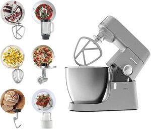 Kenwood Kitchen Machine Metal Body 1200W 6.7L Steel Bowl K-Beater KVL4230S - احسن عجانة كهربائية