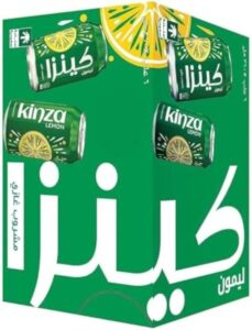 Kinza Lemon Carbonated Soft Drinks 6-Pieces Set 360 ml