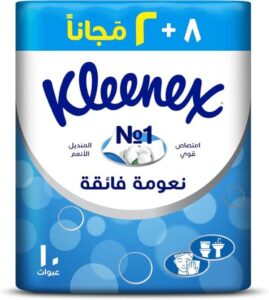 Kleenex Ultra Soft Facial Tissue, 2 PLY, 10 Soft Packs x 114 Sheets - افضل مناديل للوجه