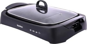 Koolen 2000W Electric Grill With Lid Black - افضل جهاز شوايه كهربائيه