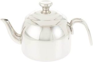 Korkmaz Droppa Tea PotSilver Medium 1.1L 37oz A051 - افضل براد شاي