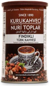 Kurukahveci Nuri Toplar Turkish Coffee with Hazelnut (250g) - افضل نوع قهوة تركية