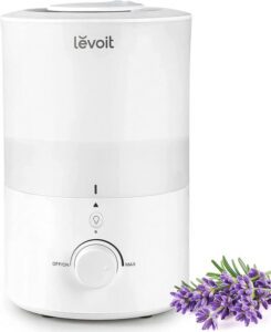 LEVOIT 3L Humidifiers for Bedroom Baby Room with Night Light Cool Mist Humidifier for Home - افضل مرطب جو