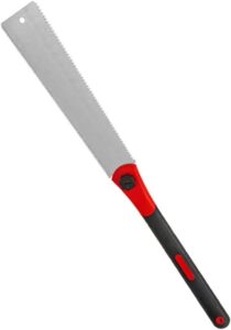 LSLANSOON Double Edged Hand Saw 32cm-12.5 Japanese Ryoba Pull Saw Flexible Flush Cut Saw