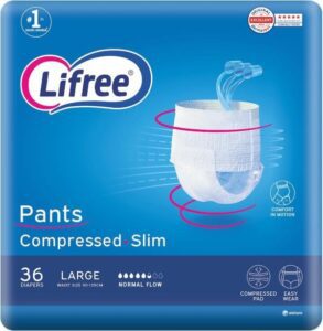 Lifree Slim Culotte Adult Diapers Large Mega Pack 36 Pcs