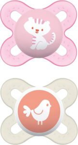 MAM Pacifiers Newborn Pacifier Best Pacifier for Breastfed Babies ‘Start’ Design Collection - افضل نوع لهايه لحديثي الولاده