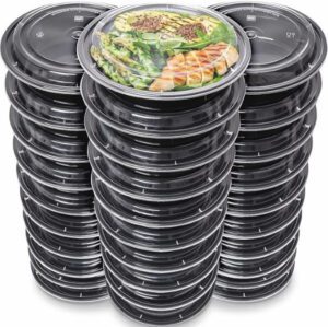 Meal Prep Containers 30 Pack Reusable Plastic Containers with Lids