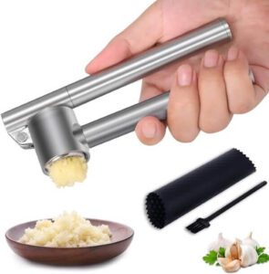 Mempedont Garlic Press Mincer 304 Stainless Steel Garlic Crusher - افضل هراسة ثوم