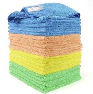 Microfiber Cleaning Cloths Pack of 10 Cleaning Rags for Car Kitchen - افضل مناشف للمطبخ