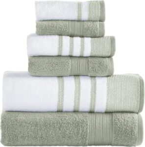 Modern Threads 6 Piece Set 2 Bath Towels 2 Hand Towels - افضل مناشف للجسم