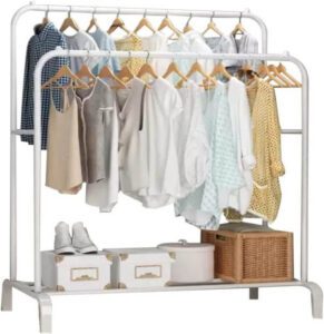 Monoptilon Clothes Rack with Double Rods 110cm - افضل علاقات ملابس