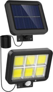 NACINIC Solar Lights Outdoor Motion Sensor w- 120 Bright COB LED - أفضل أنواع الكشافات المنزلية