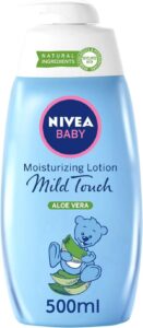 NIVEA Baby Lotion Moisturising Mild Touch Aloe Vera 500ml - افضل لوشن للجسم للاطفال