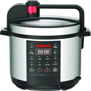 Nikai 6 Liter Digital Electric Multi-Pressure Cooker 1000 Watts NEP682DX - افضل انواع طناجر الضغط الكهربائية