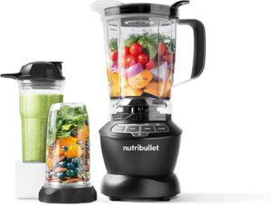 NutriBullet Full Size Blender + Combo Dark 1000W Grey NBC-0910B - أفضل أنواع الخلاط الكهربائي