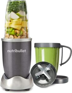 Nutribullet 600W Multi-Function High Speed Blender NBR-0812M Gray - أفضل أنواع الخلاط الكهربائي