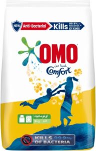 OMO Automatic Laundry Detergent Powder Touch of Comfort 100% stain removal in 1 wash 5Kg - افضل مسحوق غسيل