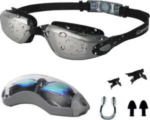 Outdoor Sparta Wide View Swim Goggles, Anti Fog Clear No Leaking UV Protection Swimming Goggles - احسن نظارة سباحة