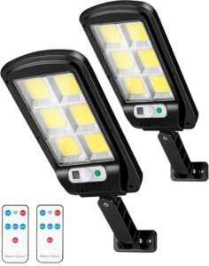 Outerman Motion Sensor Security LED Solar Street Lights