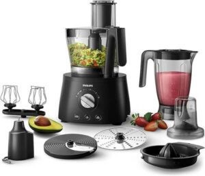 PHILIPS Avance Collection Food Processor 1300W Hr7776 91 Black - افضل محضر طعام