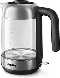 PHILIPS Electric Kettle 1.7 Litre - Glass - Frequency 50-60 Hz HD9339-81 - احسن غلاية ماء