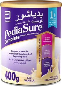 Pediasure 1+ Vanilla Flavor Baby Powder Milk 400g - افضل حليب اطفال لعمر السنه