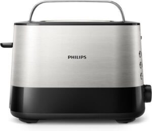 Philips New Viva Metal Toaster Hd2637-91 1000W Wider 2 Slot Toaster - افضل حماصة سندوتشات