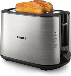 Philips Toaster Viva Collection - 950W Two Wide Slots HD2650-91 - افضل حماصة سندوتشات