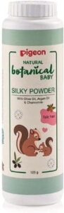 Pigeon Natural Botanical Baby Silky Powder with Olive Argan & Chamomile 125gm - افضل بودرة جسم للاطفال