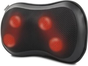 RENPHO Back Neck Massager with Heat Shiatsu Massage Pillow with Deep Tissue Kneading - افضل انواع اجهزة المساج