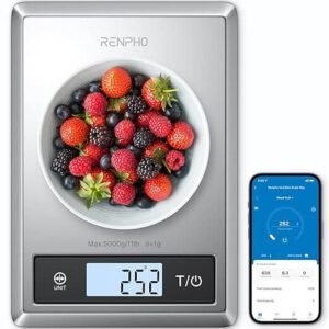RENPHO Smart Food Scale Digital Kitchen Scale for Food Ounces and Grams - افضل نوع ميزان مطبخ