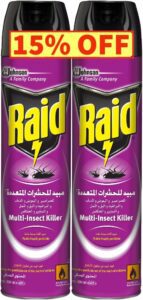 Raid Multi Insect Killer Spray for Home Twin Pack 2x 300ml - افضل مبيد حشرات