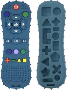 Remote teether for Baby, Soft Chew Toys with TV Remote Control Shape