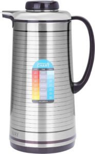 Royalford rf5290 1.6 liter vacuum flask stainless steel - افضل ترمس شاي