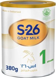 S26 Goat Milk Stage 1 Starter Infant Formula From 0 to 6 Months 380g - افضل حليب اطفال حديثي الولاده