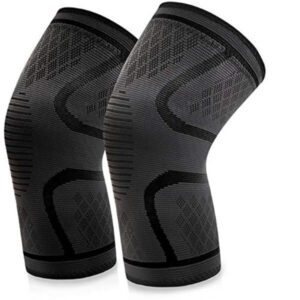 SCIENISH Knee Support 2 Pack Anti Slip Knee Brace Sleeves Super Elastic Breathable