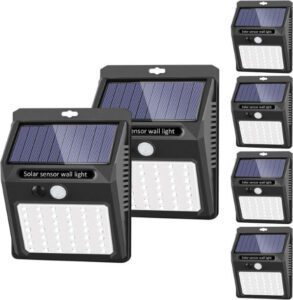 SEZAC Solar Lights Outdoor [6 Pack-3 Working Mode] (أفضل أنواع الكشافات المنزلية)