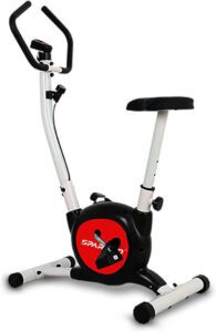 SPARNOD FITNESS Upright Exercise Bike for home gym LCD Display